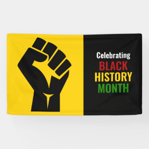 Customisable Celebrating Black History Month Banner