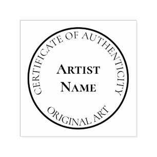 Customisable Certificate of Authenticity Stamp
