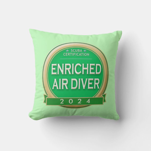 Customisable Certified Enriched Air Diver Cushion (Front)