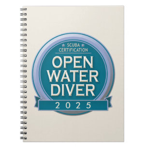 Customisable Certified Open Water Diver Notebook