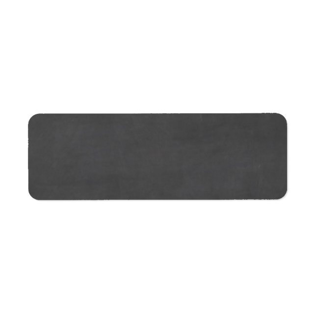 Customisable Chalkboard Background Return Address Label (Front)