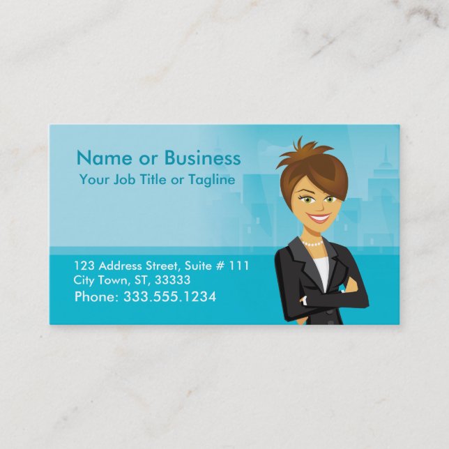 Customisable Character Business Card (Front)