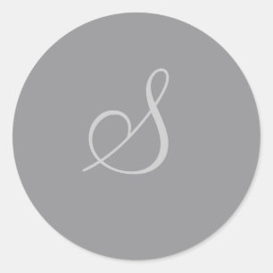 Customisable Charcoal Circle Sticker