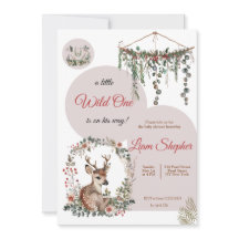 Customisable Charming Woodland Baby Shower