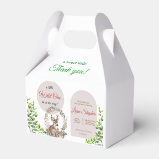 Customisable Charming Woodland-Themed Baby Shower Favour Box