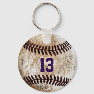 Customisable Cheap Baseball Keychains, YOUR TEXT Key Ring