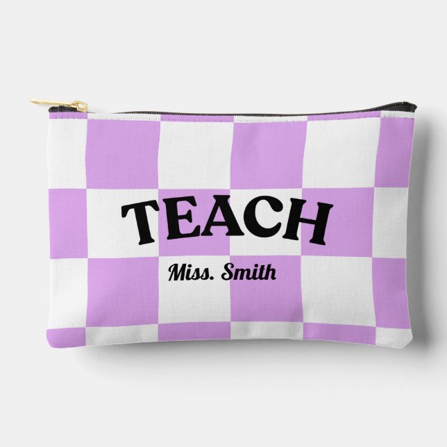 Customisable Chequered Teach Pouch (Front)