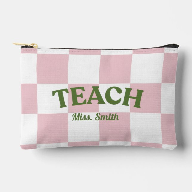 Customisable Chequered Teach Pouch (Front)