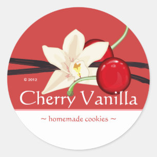 Customisable Cherry Vanilla Stickers