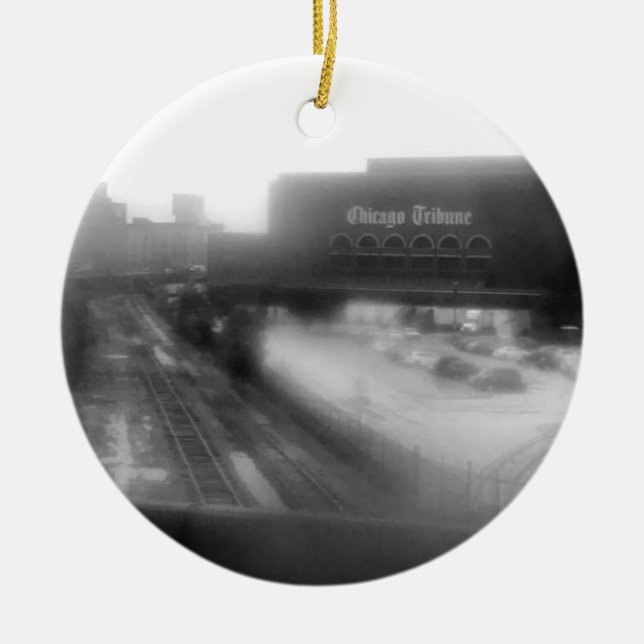 Customisable Chicago Tribune Ornament (Front)