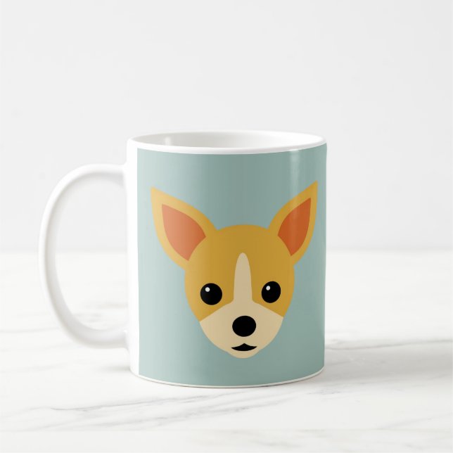 Customisable Chihuahua face mug (Left)