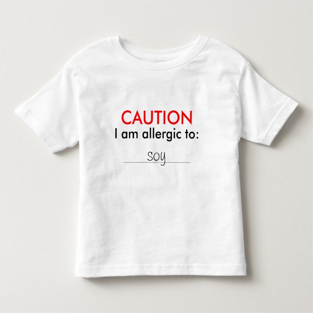 Customisable Childs Allergy Shirt (Front)