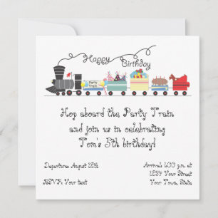 Customisable Child's Birthday Party Invitation