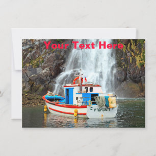 Customisable Chile waterfall Card