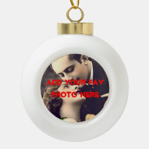 Customisable Chirstmas Ball Ornament - Your Photo