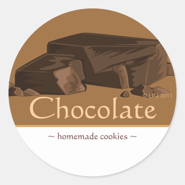 Customisable Chocolate Stickers (Front)