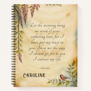 Customisable Christian Bible Verse Art Notebook
