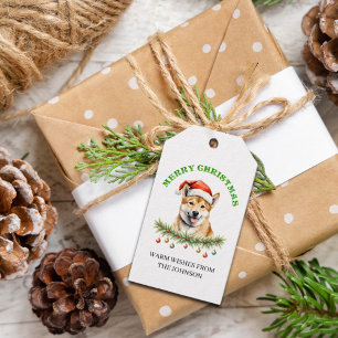 Customisable Christmas Aussie Dingo Gift Tags