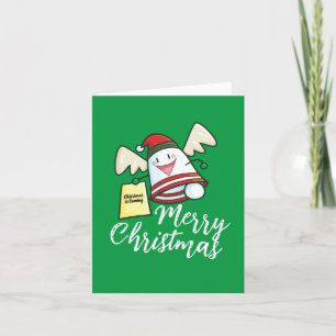 Customisable Christmas Bell Announce Christmas Thank You Card