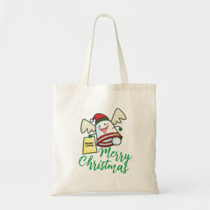 Customisable Christmas Bell Announce Christmas Tote Bag