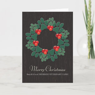 Customisable Christmas Card from Veterinarian