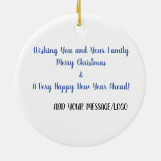 Customisable Christmas Ceramic Ornament 2024