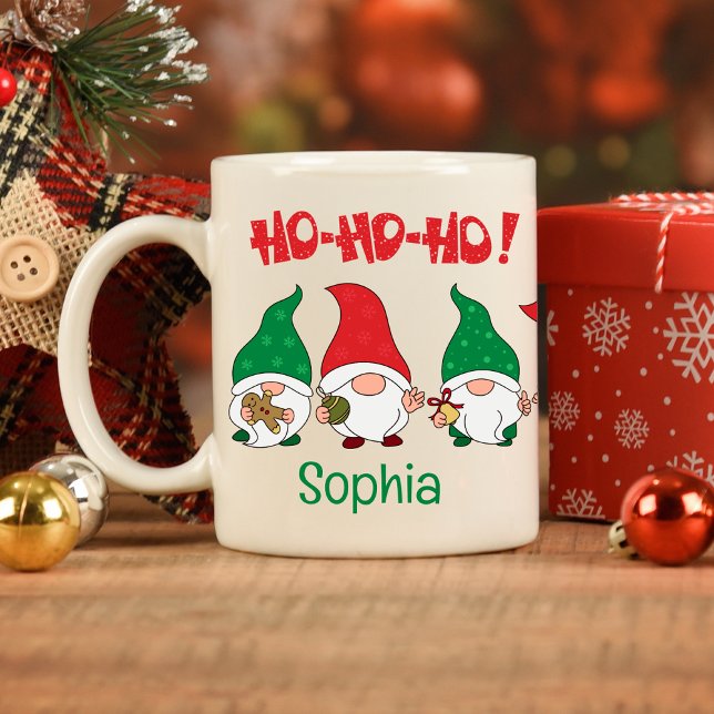 Customisable Christmas Cute Customisable Santas Coffee Mug (Creator Uploaded)