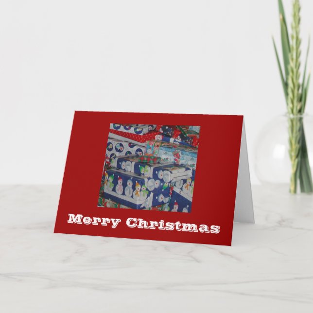 Customisable Christmas Holiday Card (Front)