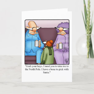 Customisable Christmas Humour Greeting Card