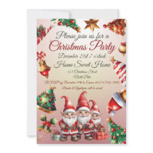 Customisable Christmas invite