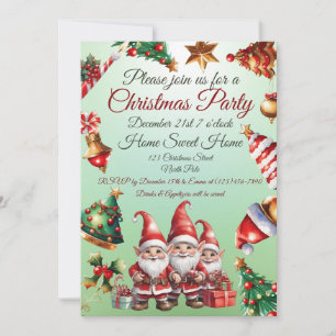Customisable Christmas invite