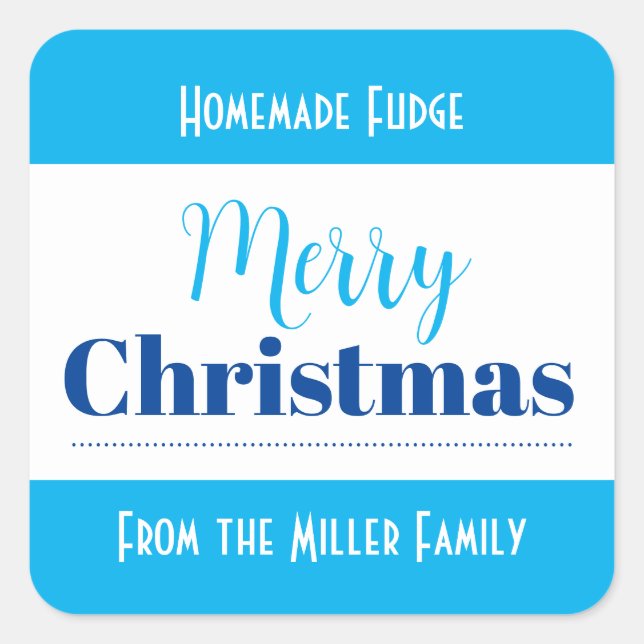 Customisable Christmas Label HM001_22sqv1 (Front)