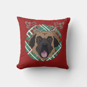 Customisable Christmas Leonberger Cushion