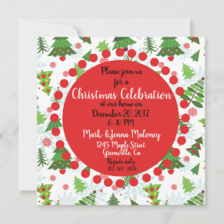 Customisable Christmas Party Invitations
