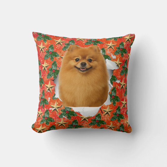 Customisable Christmas Pet Pop-out Cushion (Front)