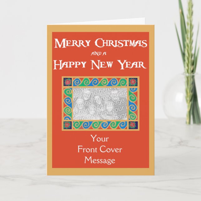 Customisable Christmas Photo Card (Front)