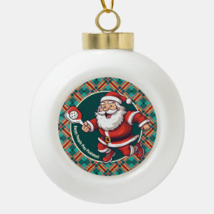 Customisable 🎅Christmas pickleball   Ceramic Ball Christmas Ornament