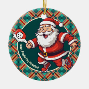 Customisable 🎅Christmas pickleball Ceramic Ornament