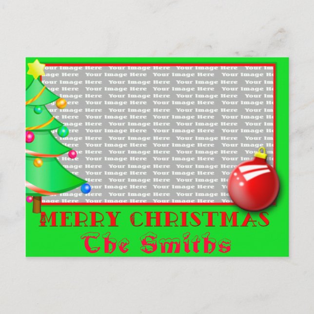 Customisable Christmas Postcard (Front)