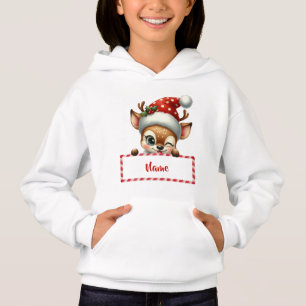 Customisable Christmas Reindeer & Candy Cane
