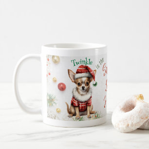 Customisable Christmas Santa Chihuahua Coffee Mug