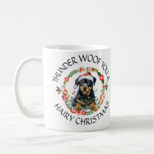 Customisable Christmas Santa Dog Coffee Mug