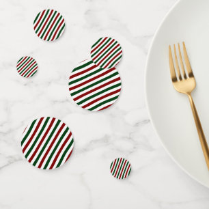 Customisable Christmas Stripes Confetti
