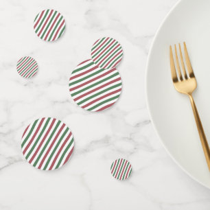 Customisable Christmas Stripes Confetti