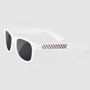 Customisable Christmas Stripes Sunglasses