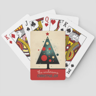 Customisable Christmas Tree Playing Cards