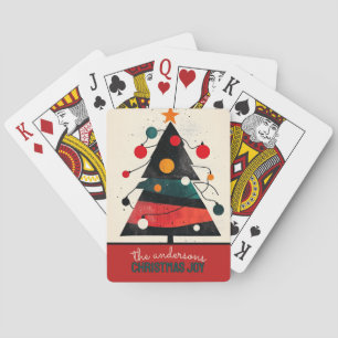 Customisable Christmas Tree Playing Cards