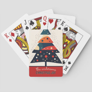 Customisable Christmas Tree Playing Cards