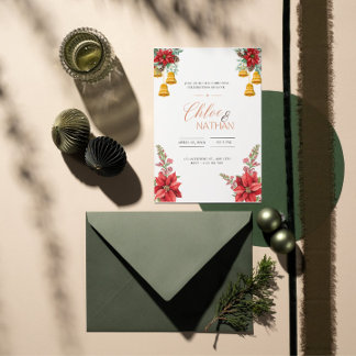 Customisable Christmas Wedding Invitation