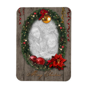 Customisable Christmas Wreath Magnet